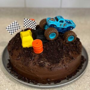 monster truck cake